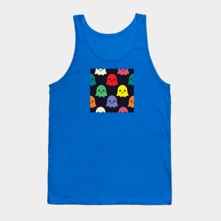 Colorful Boo Ghost Halloween Pattern Tank Top